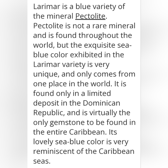 BEAUTIFUL BLUE LARAMAR Ring**DISCOUNT ON SHIPPING** - Picture 4 of 5